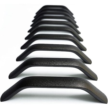 10x Skufferhåndtak og knotter Kjøkkenskap Dørhåndtak Skap Skuff Soveromsmøbler Trekk Senteravstand 96mm