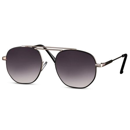 Aviator Solglasögon - Guld med svart lins