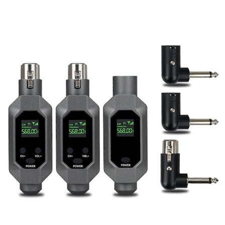 Trådlös mikrofon sändare mottagare ansluten till XLR trådlöst mikrofonsystem för dynamisk 48v kondensatormikrofon, B