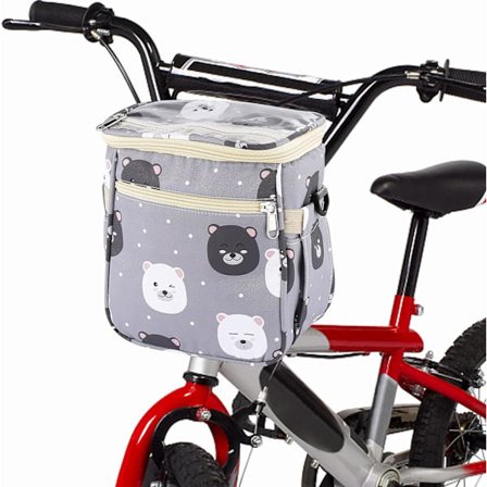 Styreveske for sykkelbarn, sykkelveske for barn, sykkelveske for hjul med avtagbar skulderstropp, vanntett styreveske