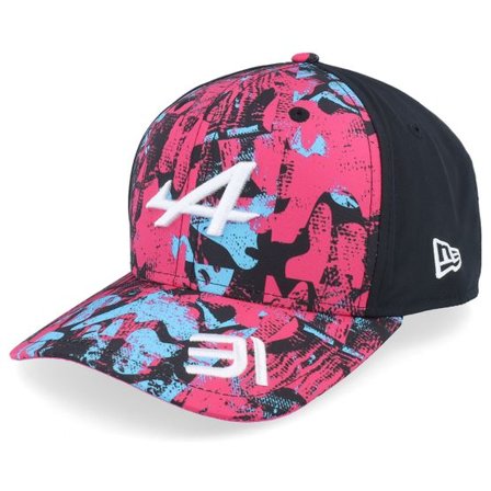 New Era - Motor Svart adjustable Keps - Alpine F1 24 Ocon Silverstone 9FIFTY Blue/Pink/Black Adjustable @ Hatstore