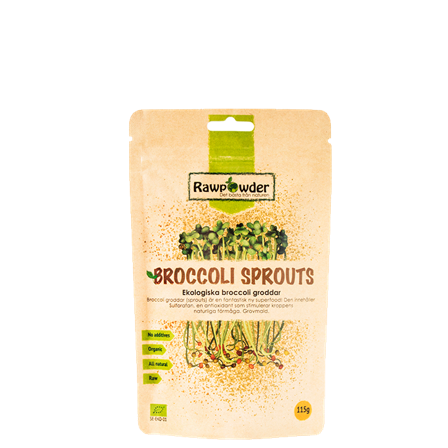 Rawpowder Ekologiska Broccoligroddar 115 g