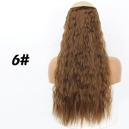 MERISIHAIR Syntetisk Clip On Hair Extension 22 32" Wavy Hair Extension 5 Clips In Hairpiece High Temperature Faber Hair