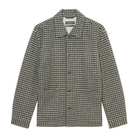 Marc O'Polo, Elegant wool overshirt Groen, Heren, Maat:L,Polyamide