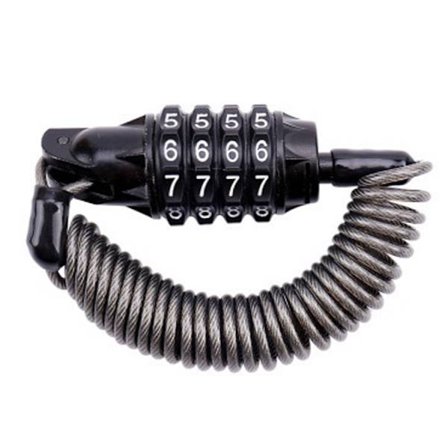 Cykellås med kabel og kodelås - 1,8 m