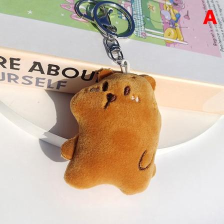 Mote Kawaii plysj bjørn dukke nøkkelring anheng Cartoon Bag Orn A
