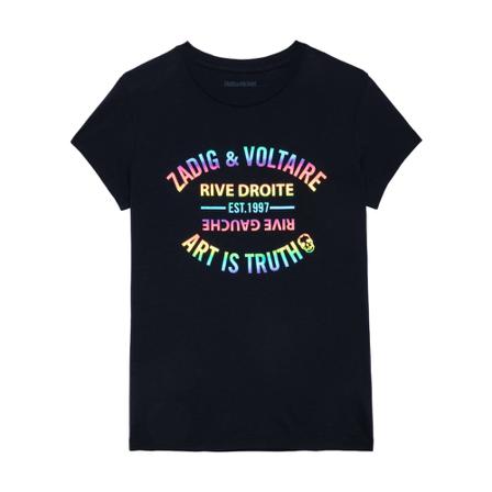 Zadig & Voltaire, T-Shirts Czarny, Kobieta, Rozmiar: S