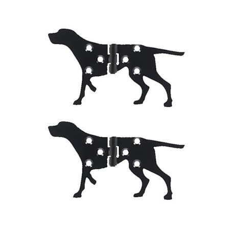 2 kpl koiran saranoita - Vasen - Musta - Pituus 12 cm