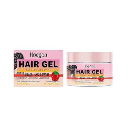 Kokosnöt & Arganolja Hårfläta Styling Gel - Återfuktande, Långvarig Glans, Frisskontroll & Stärkande för Dreadlocks & Flätor med Uppfriskande Doft