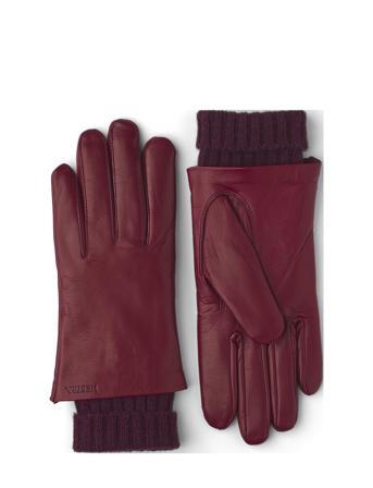 Megan Accessories Gloves Finger Gloves Rød Hestra*Betinget Tilbud