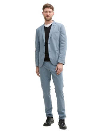 Tom Tailor Pique Blazer - Blue - 52