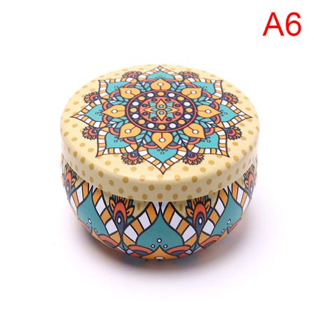 Retro Blommig Tennburk Te Förvaringslåda Godis Presentask