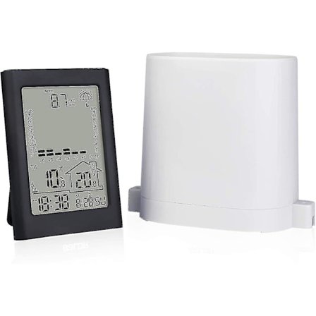 Langaton Sadeasema Langaton Sademittari Sääasema Sisä- ja Ulkolämpömittarilla Sadehälytyksellä