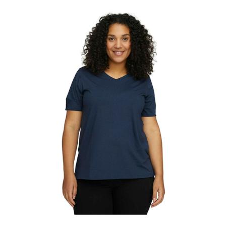LauRie, Bria Drop T-shirt 100521 Blauw, Dames, Maat:L