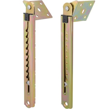 1 Par Vinkel Løftestang Skrivebord 10 Gir Justeringshengselfeste 240mm Lengde