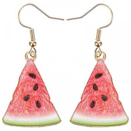 1 Par Vandmelon Novelty Øreringe Vandmelon Øreringe Frugt Øreringe Hængende