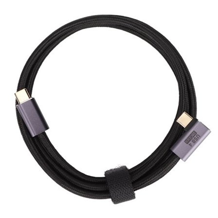 Guldpläterad Typ C till Typ C Vinkel Datakabel 100W Snabbladdning Tålig Plug and Play USB-kabel för Bärbara Datorer 150cm 59.1in