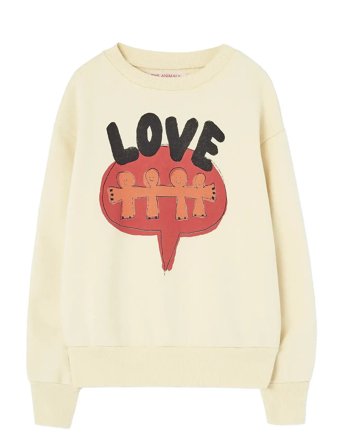 THE ANIMALS OBSERVATORY Love Flan Yellow Bear Sweatshirt - Yellow - 10 Y