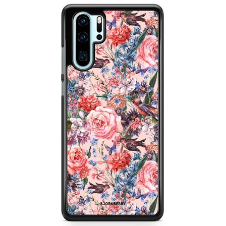 Bjornberry Hårdskal Huawei P30 Pro - Fåglar & Blommor