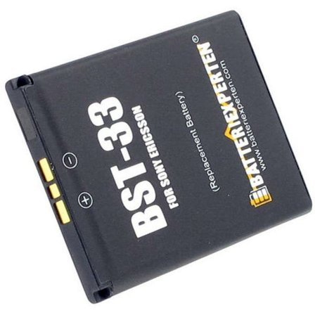 Battery for BST-33 for Sony Ericsson, 3.6V (3.7V), 900 mAh