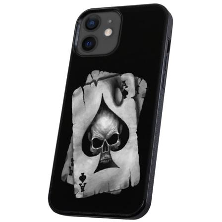 iPhone 12/12 Pro - Deksel/Mobildeksel Dødningehode Kortstokk Multicolor
