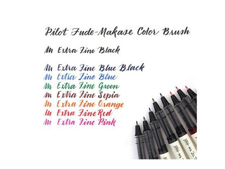 PILOT Fineliner Brush pen svart - Lyreco - Kontorsmaterial - Pennor - Penselpennor