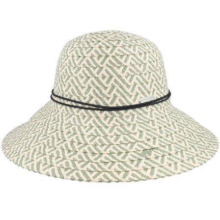 Seeberger - Floppy hat Olive/Natural Straw Hat Straw Beige Hat - @ Hatstore