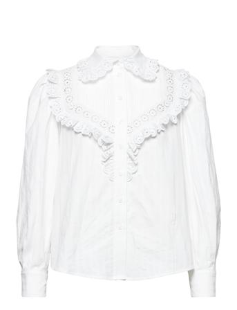 Top Bluse Langærmet Hvid See By Chloé
