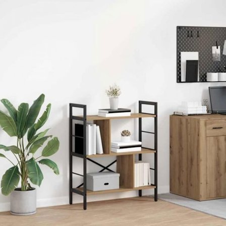 Möbel hylla Vidaxl Hylla Ek hantverk 75 x 30 x 91 cm Ingenjörsträ