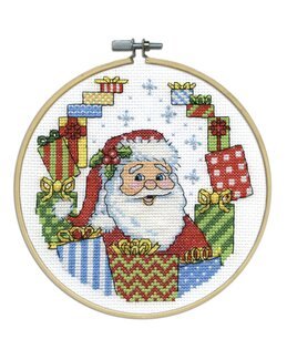 Broderikit Flexitavla Jultomte med paket