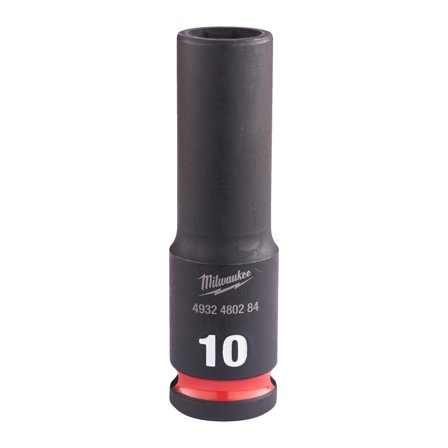 Milwaukee 4932480284 Kraftpipe 3/8", SHOCKWAVE, dybde 10 mm, Håndverktøy
