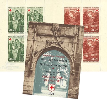Frankrig 1970 - Røde Kors hæfte YT 2019 - Postfrisk