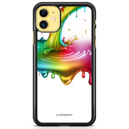 Bjornberry Hårdskal iPhone 11 - Regnbågs Splash
