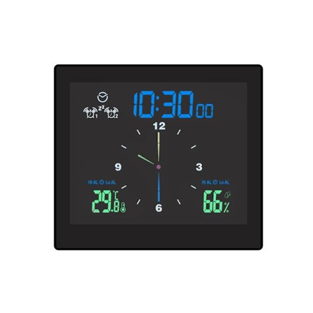 Vandtæt vægur til badeværelse, brusebad, timer, digitalt elektronisk vægur, køkken, toilet T [db]