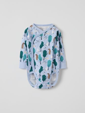 Polarn O. Pyret - Extendable wrapover body forest - 68 - Childrenswear - blue