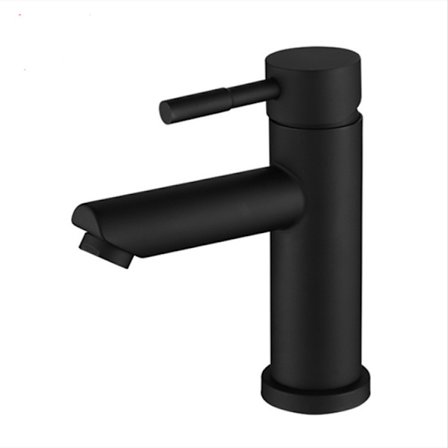 Krom Kaldtvannskran med Fleksibel Tilkobling, Baderomskran med Tut Høyde 90 mm For Gjestetoalett, Baderom