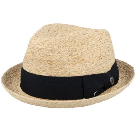 Jaxon & James - Beige straw Hatt - Saybrook Raffia Hat Natural Trilby @ Hatstore