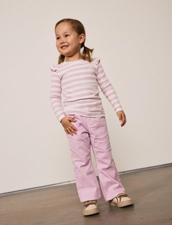 name it Nmftaia Slim Ls Top Lnoos - Pink - 110