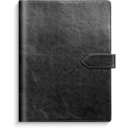 Kalender 2023 Veckojournal Svart Konstläder Svart