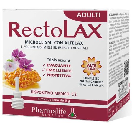 Rectolax Adulti Microclismi 9g 6 Pezzi - Sollievo Intestinale