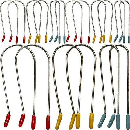 24 stk. Varm Krøllejernsklemmer Udskiftning Varm Rulleklemmer Ruller Fæstenåle til Hjemmesalon