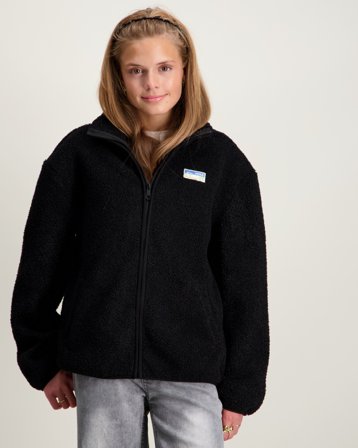 Kids ONLY KOGEVA LIFE TEDDY JACKET CP OTW Sort Jakker Pige - Kids Brand Store