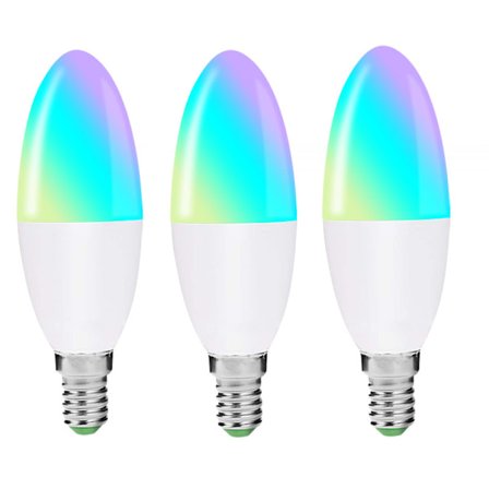 3-pack smart röst wifi stearinljus app trådlös fjärrkontroll