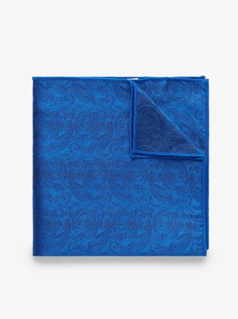 John Henric Men's Blue Pocket Square Formal Size Onesize