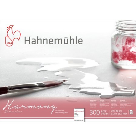 Hahnemühle Papier aquarelle Harmony CP 300g Mat 30×40cm