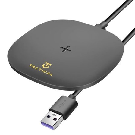 Trådlös laddare - TACTICAL - Svart Induktion - 15W - Ultra tunn 8mm - Kompatibel med QI