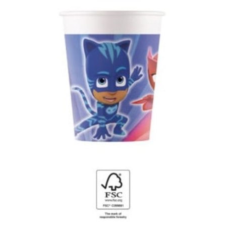 PJ Masks Trio pappersmugg 8 stycken 200 ml FSC