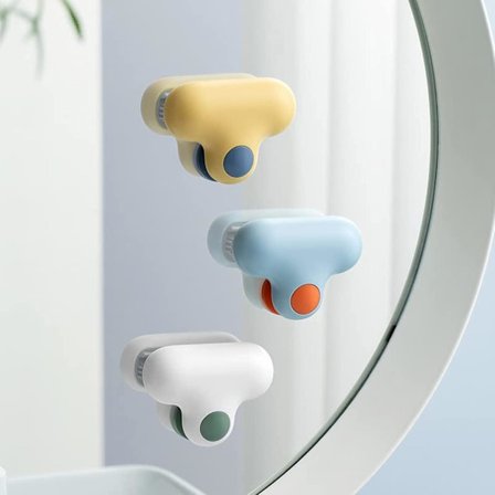 Mini silikon T-formad spegelrengöringsskrapa, glasrengörare (set om tre)