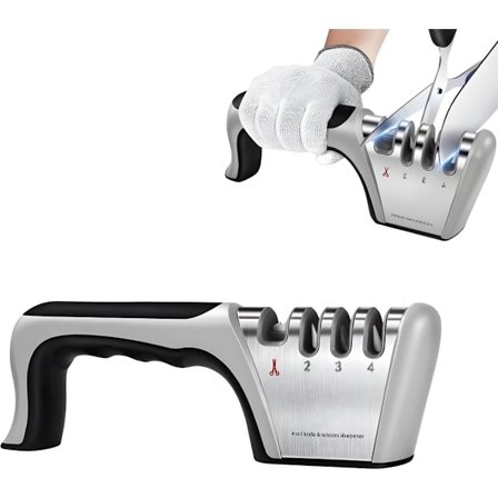 4-i-1 Knivsliber - Rustfrit Stål Anti-Slip Træk-gennem 4 Indstillinger Med Skridsikker Base Slibning til Knive Sakse Til Polering af Knive,_yu