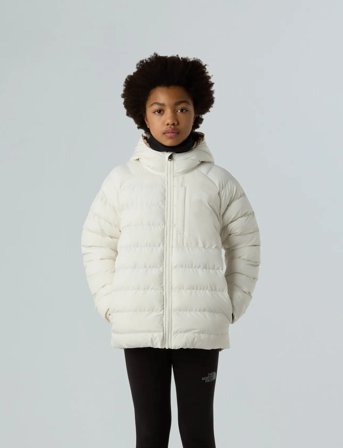The North Face G Reversible Perrito Hooded Jacket - Cream - 117-122